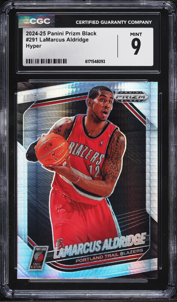 2024 Panini Prizm Black Hyper LaMarcus Aldridge #291 CGC 9 MINT