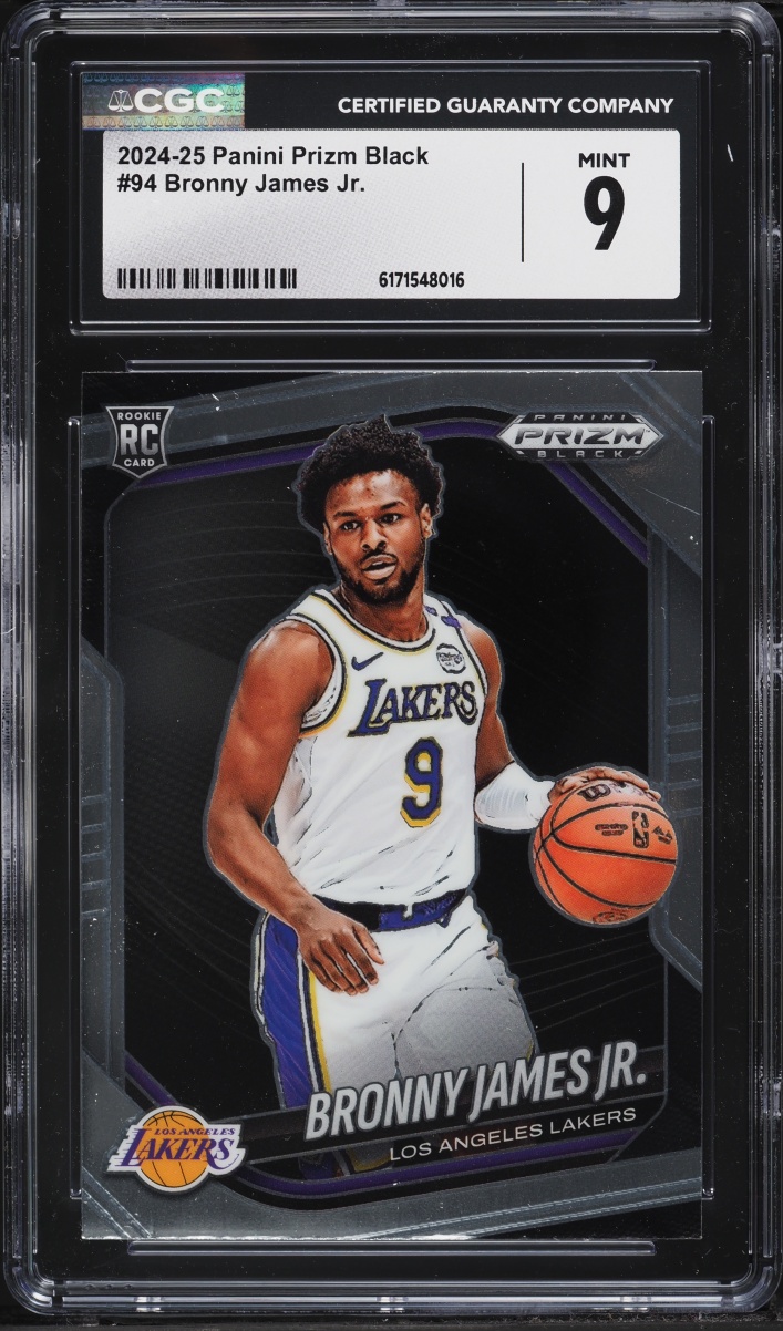 2024 Panini Prizm Black Bronny James Jr. ROOKIE #94 CGC 9 MINT