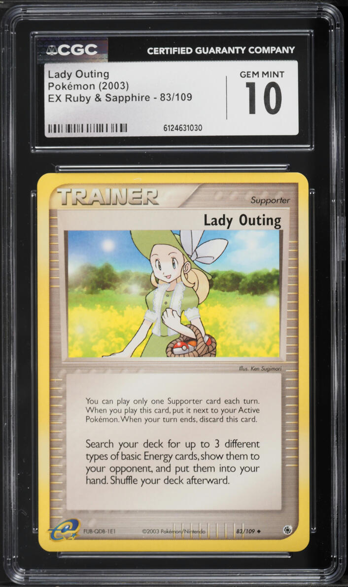2003 Pokemon EX Ruby & Sapphire Lady Outing #83 CGC 10 GEM MINT