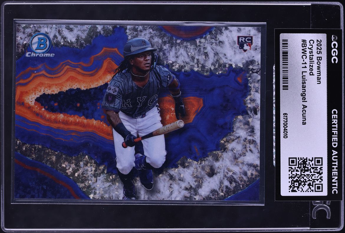 2025 Bowman Crystalized Luisangel Acuna ROOKIE #BWC-11 CGC AUTH