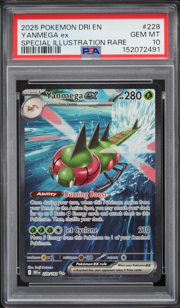 2025 Pokemon Scarlet & Violet Destined Rivals SIR Yanmega ex #228 PSA 10 GEM MINT