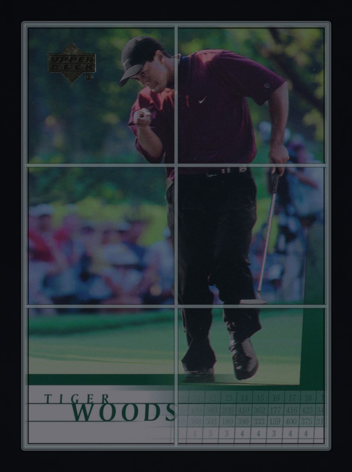 2001 Upper Deck Golf Tiger Woods ROOKIE #1 MBA AUTH