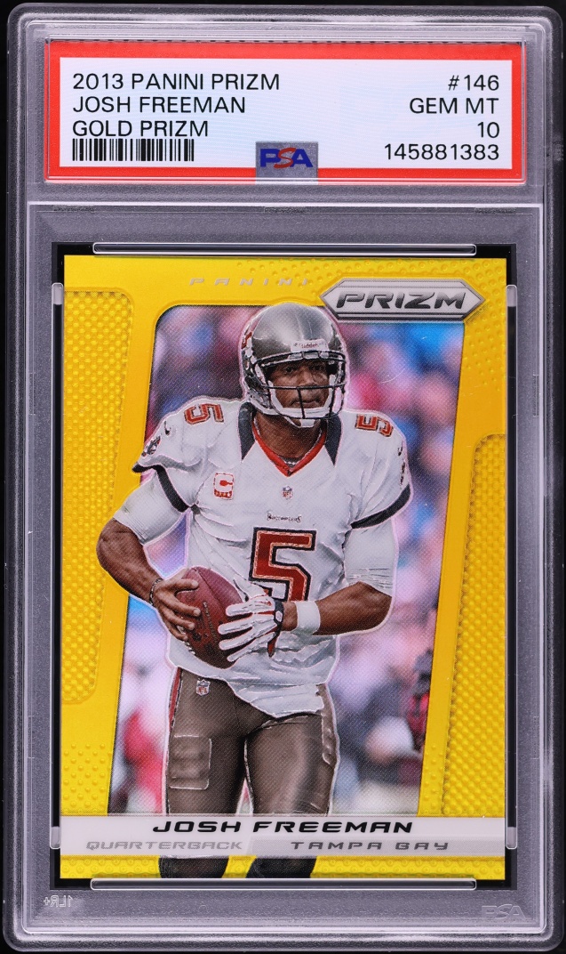 2013 Panini Prizm Gold Josh Freeman /10 #146 PSA 10 GEM MINT