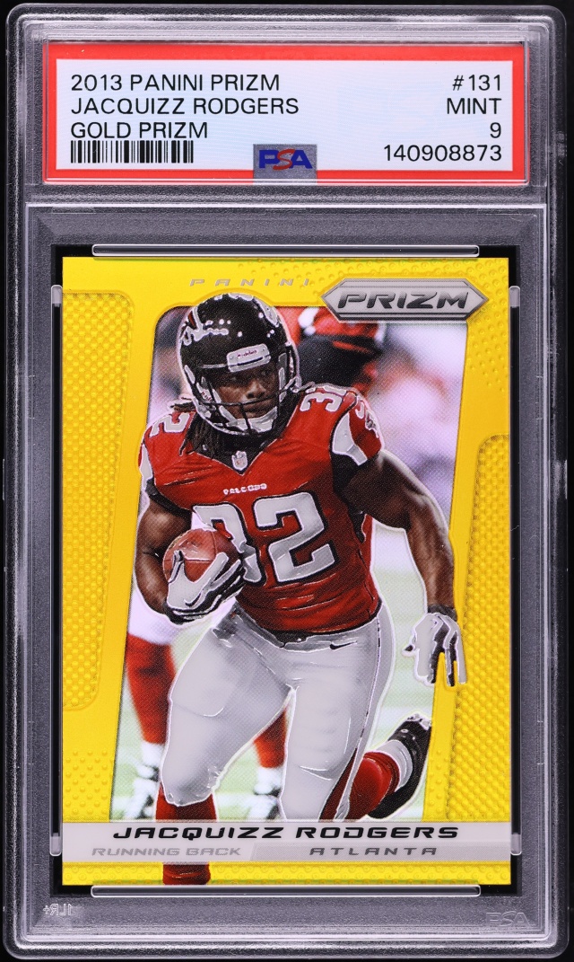 2013 Panini Prizm Gold Jacquizz Rodgers /10 #131 PSA 9 MINT