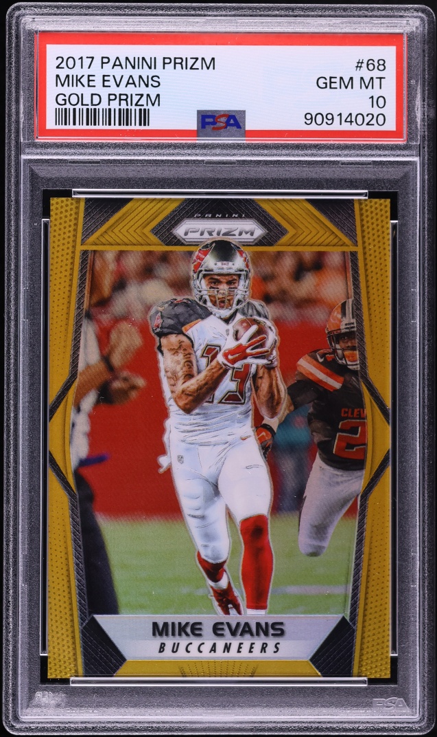 2017 Panini Prizm Gold Mike Evans /10 #68 PSA 10 GEM MINT