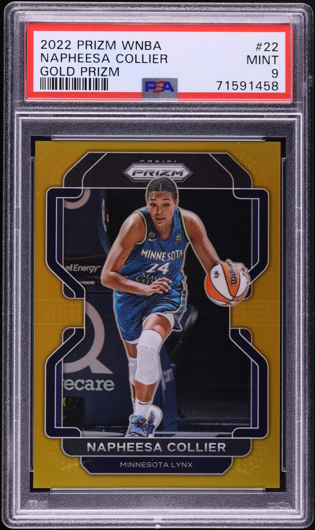 2022 Panini Prizm WNBA Gold Napheesa Collier /10 #22 PSA 9 MINT