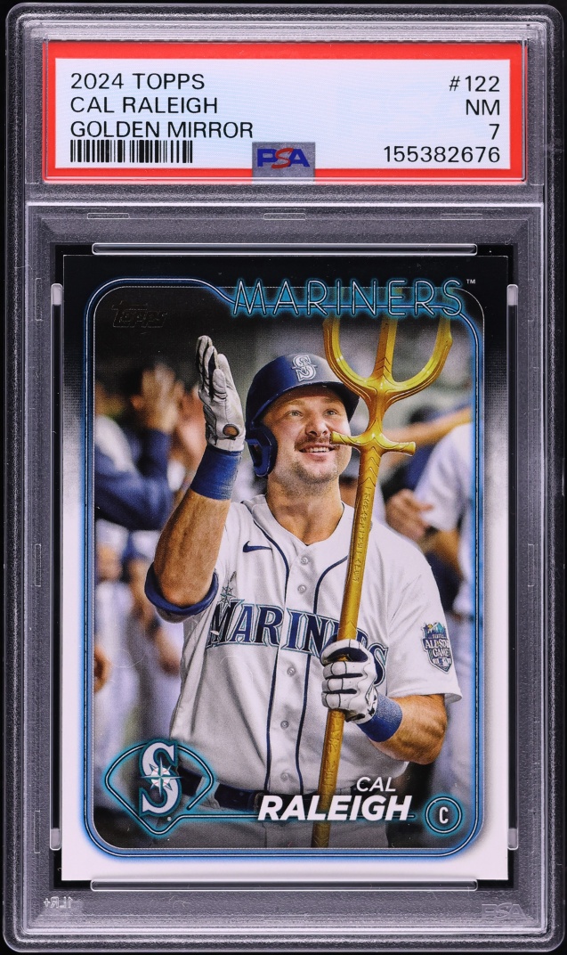 2024 Topps Golden Mirror Cal Raleigh #122 PSA 7 NRMT