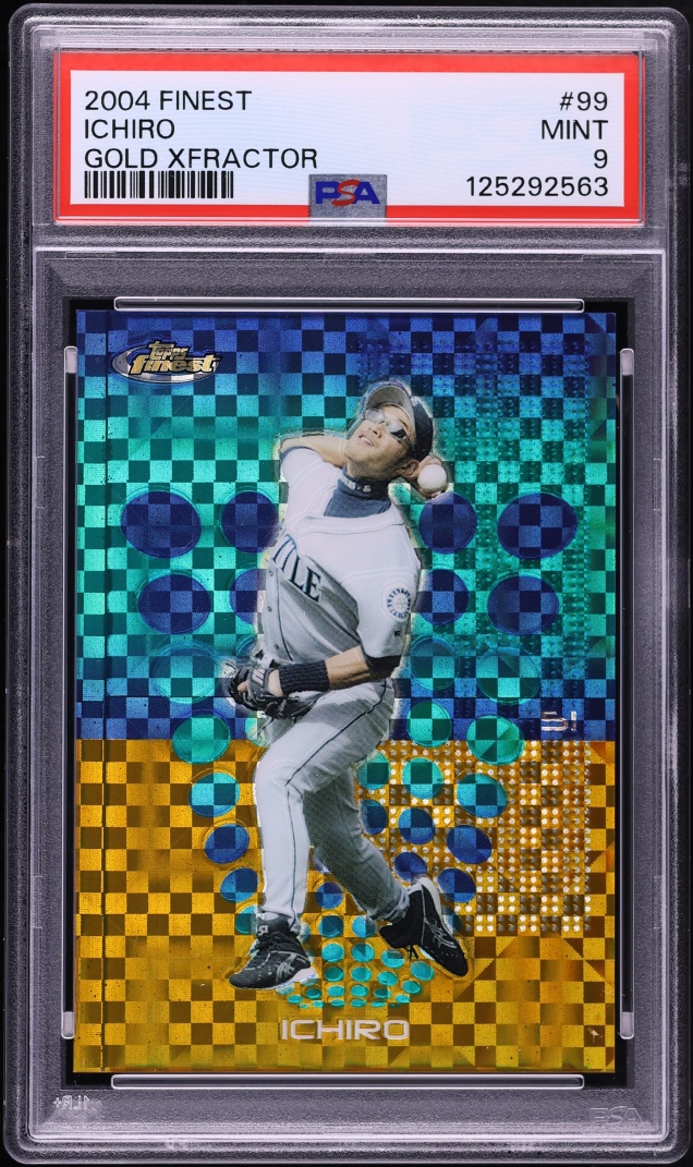 2004 Finest Gold Xfractor Ichiro Suzuki /139 #99 PSA 9 MINT