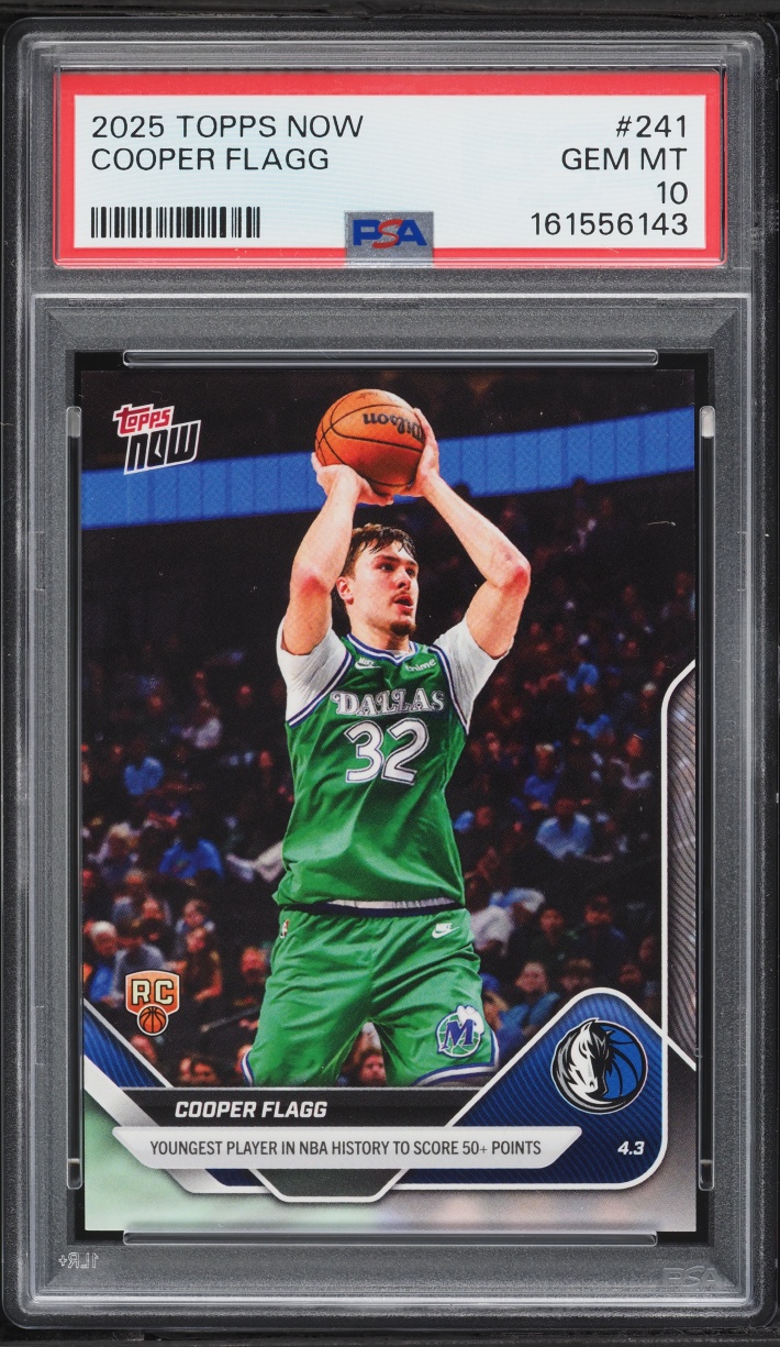 2025 Topps Now Cooper Flagg ROOKIE #241 PSA 10 GEM MINT