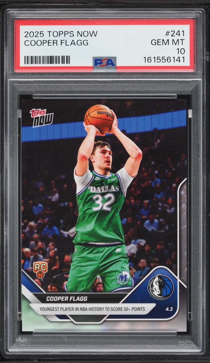 2025 Topps Now Cooper Flagg ROOKIE #241 PSA 10 GEM MINT
