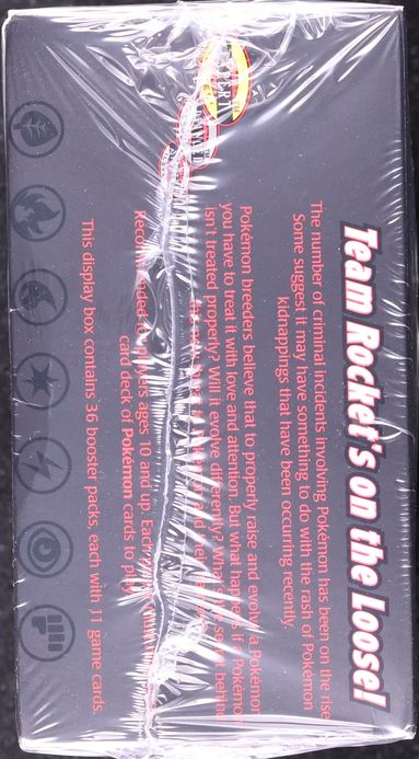 1999 Pokemon Team Rocket 1st Edition Booster Box Sealed on Fanatics Collect