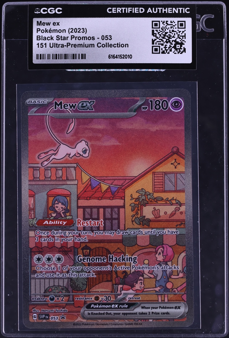 2023 Pokemon Scarlet & Violet Promo 151 Ultra Premium Collection Full Art Mew Ex #53 CGC AUTH