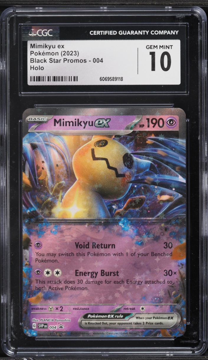 2023 Pokemon Scarlet & Violet Black Star Promo Holo Mimikyu ex #4 CGC 10 GEM MINT