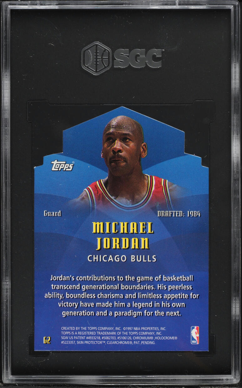 1997 Topps Generations Michael Jordan #G2 SGC 9 MINT