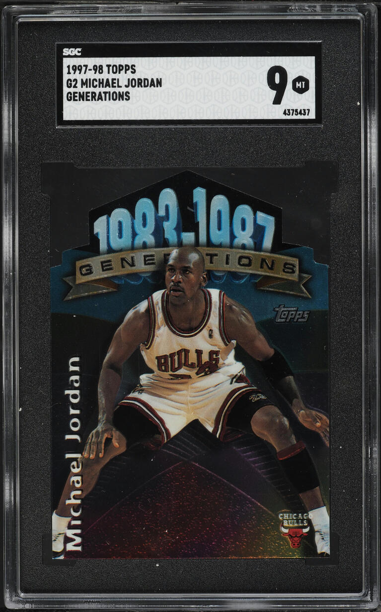 1997 Topps Generations Michael Jordan #G2 SGC 9 MINT