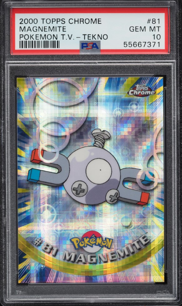 2000 Topps Chrome Pokemon Series 2 Tekno Magnemite #81 PSA 10 GEM MINT
