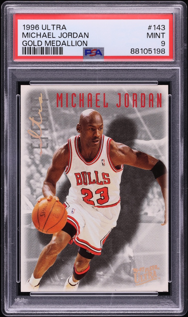 1996 Ultra Gold Medallion Michael Jordan #143 PSA 9 MINT