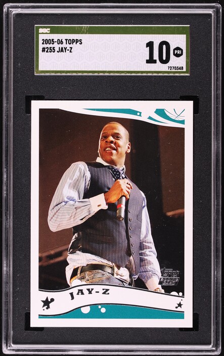 2005 Topps Chrome Jay Z カード RC Black 399 2005 Topps Chrome Black Refractor Jay-Z /399 #217 PSA 9 MINT on