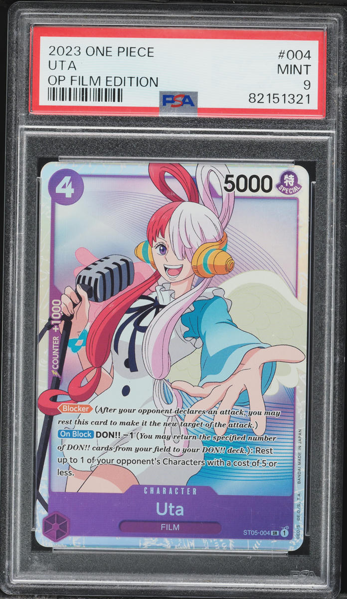 2023 One Piece Starter Deck Film Edition SR Uta #004 PSA 9 MINT
