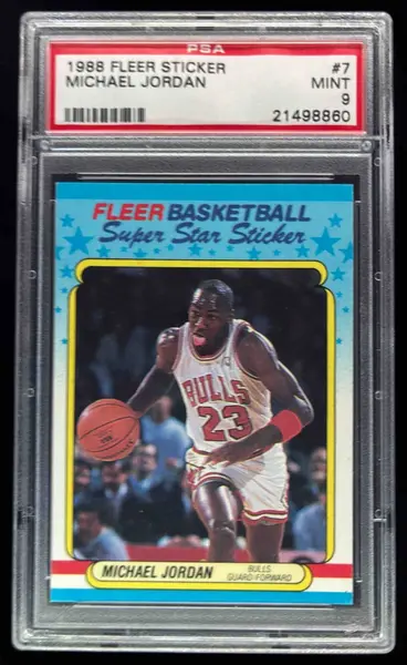 1988 Fleer Basketball Michael Jordan AUTO DNA 9 #17 PSA 6