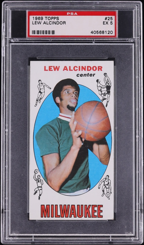 1969 Topps Basketball Lew Alcindor ROOKIE #25 PSA 5 EX