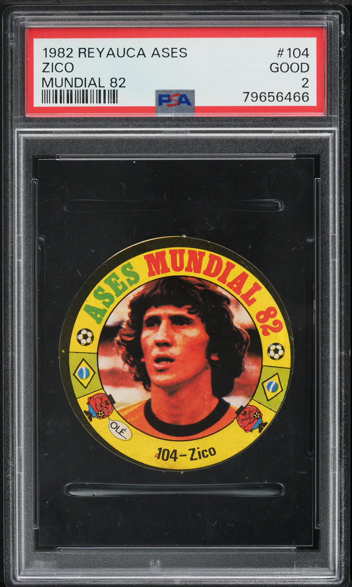 1982 Reyauca Ases Mundial 82 Zico #104 PSA 2 GD