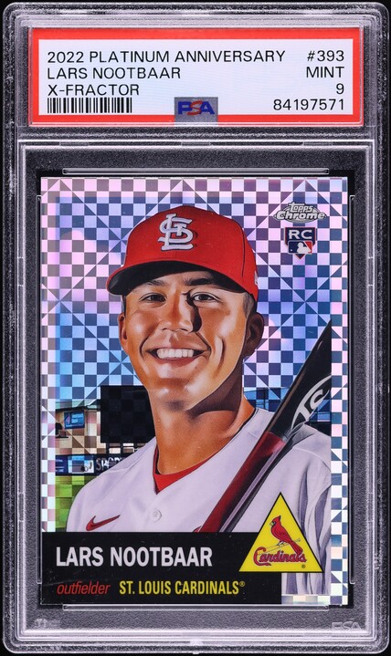 その他 Lars Nootbaar Topps Chrome Rookie WBC Lars Nootbaar 2022 Topps Chrome #19 Refractor Price Guide