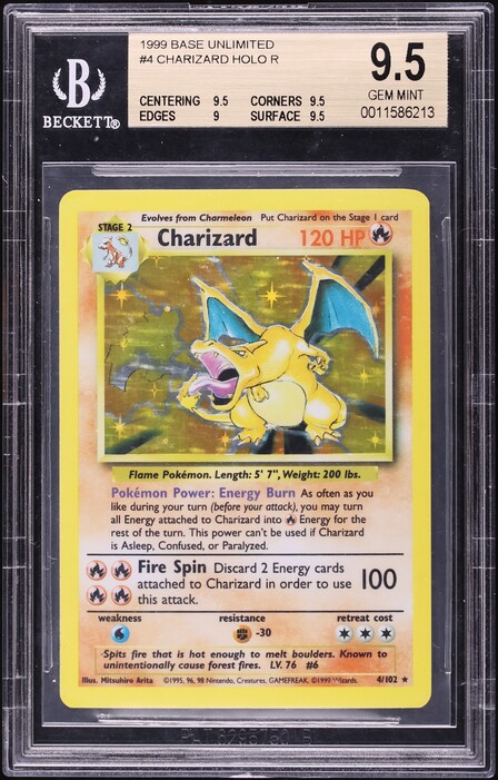 1999 Pokemon Base Set Shadowless 1st Edition Thick Stamp Holo