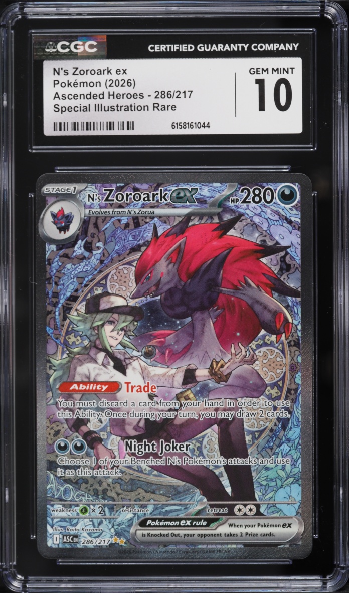 2026 Pokemon Mega Evolution Ascended Heroes SIR N's Zoroark EX #286 CGC 10 GEM MINT