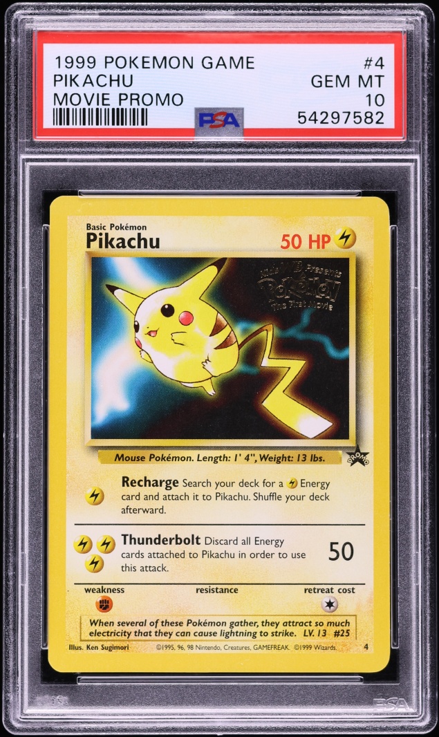 1999 Pokemon Movie Promo Pikachu #4 PSA 10 GEM MINT