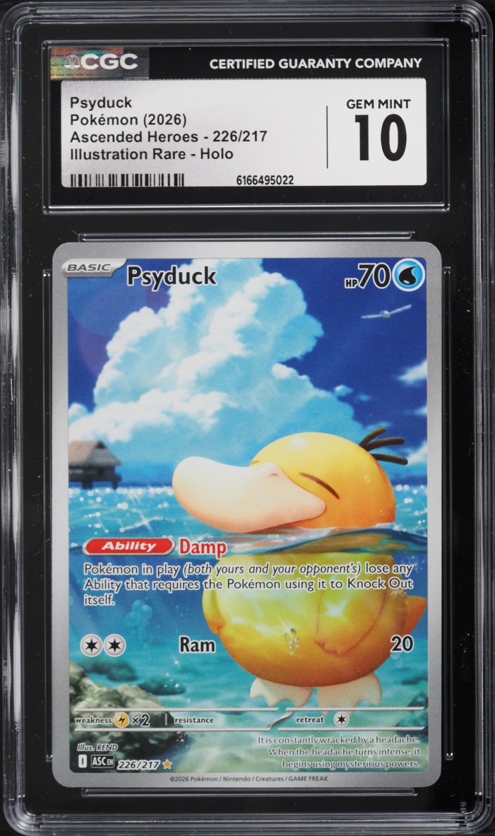 2026 Pokemon Mega Evolution Ascended Heroes IR Psyduck #226 CGC 10 GEM MINT