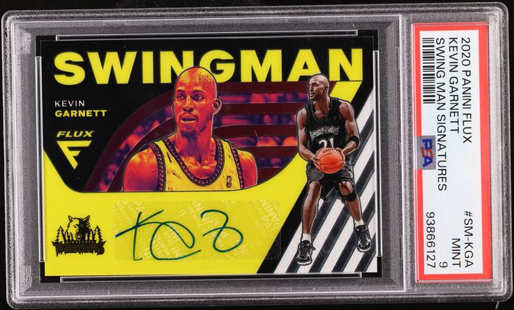 その他 KEVIN GARNETT auto psa9 1995 Fleer Metal Kevin Garnett Rookie Card #167 PSA 9 - Hall Of