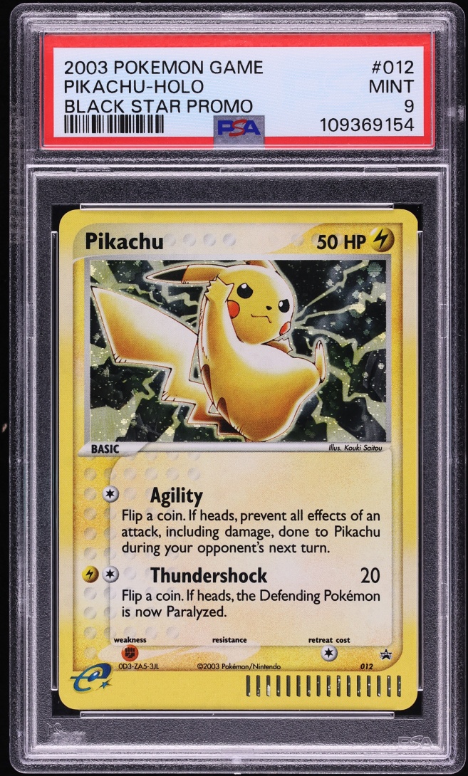 2003 Pokemon EX Promo Series Collector's Tin Holo Pikachu #12 PSA 9 MINT