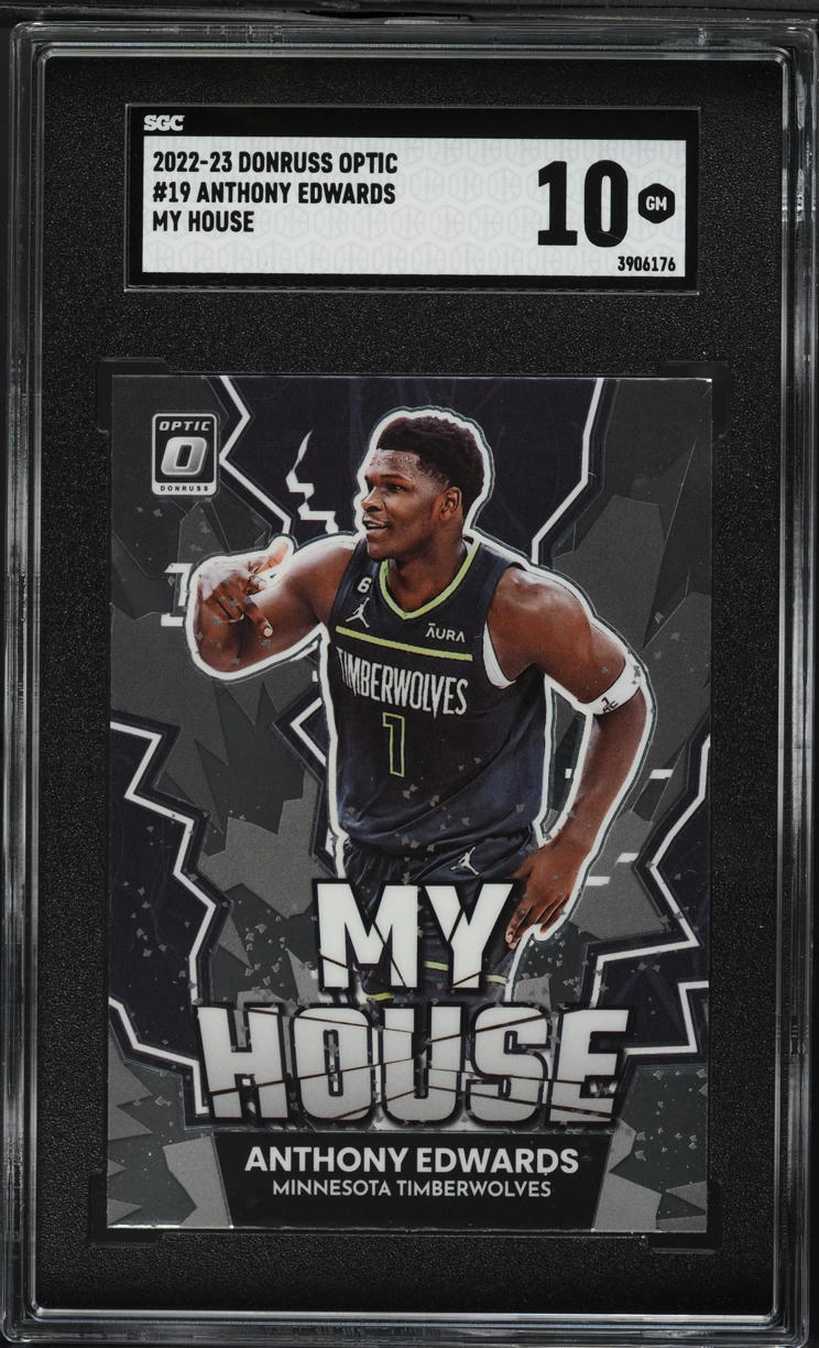 2022 Donruss Optic My House Anthony Edwards #19 SGC 10 GEM MINT