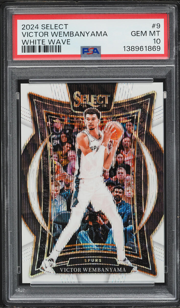 2024 Select Concourse White Wave Victor Wembanyama /99 #9 PSA 10 GEM MINT