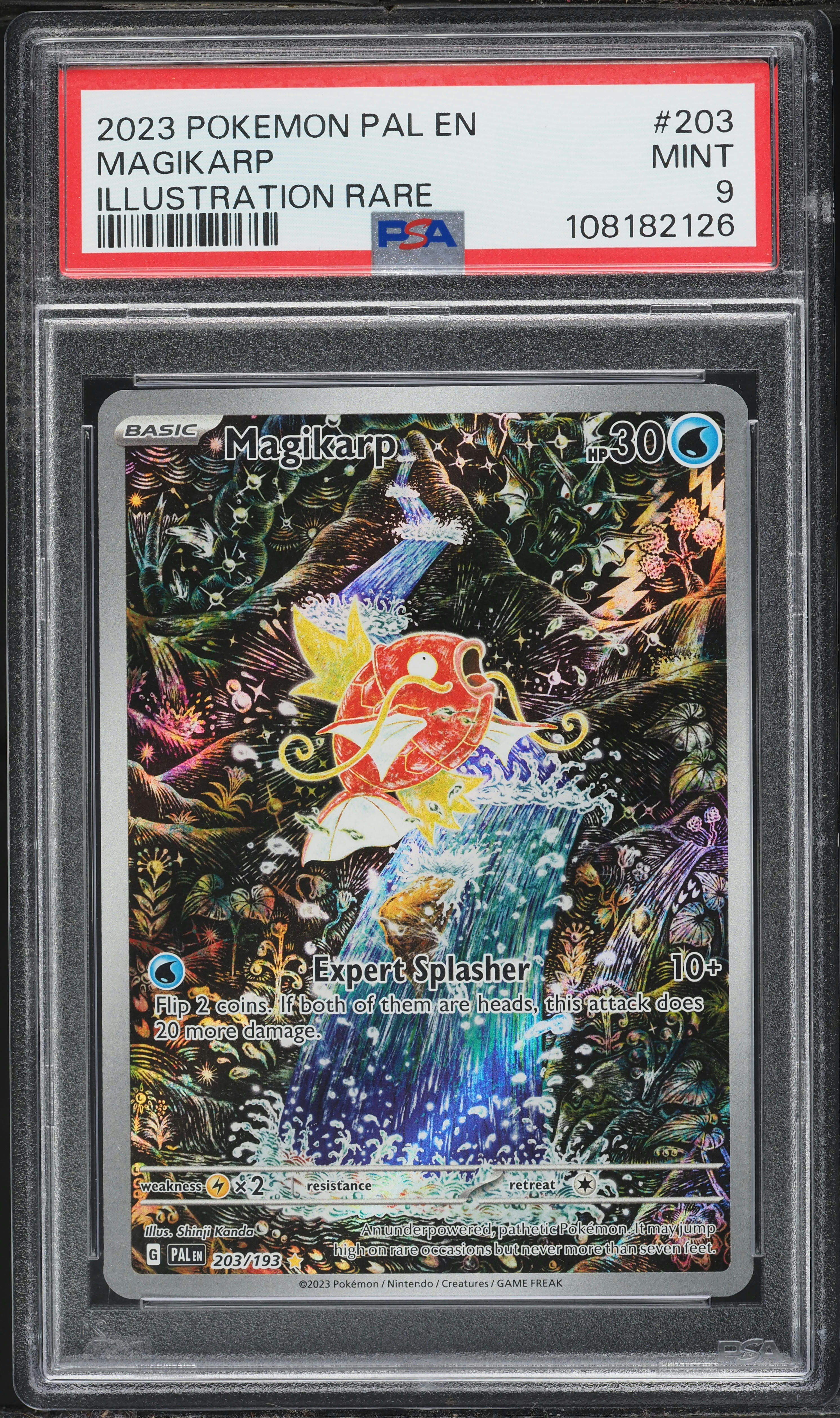 2023 Pokemon Scarlet & Violet Paldea Evolved IR Magikarp #203 PSA 9 MINT