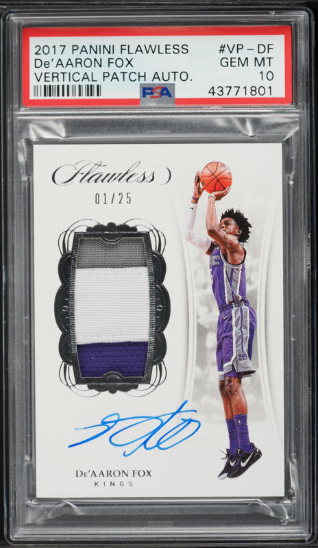 2017 Panini Prizm De'Aaron Fox ROOKIE #24 PSA 10 GEM MINT on