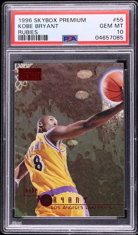1996 Skybox Premium Rubies Kobe Bryant ROOKIE #55 PSA 10 GEM MINT