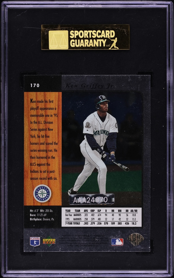 2001 SP Authentic Buy Back '96 Ken Griffey Jr. SP AUTO /53 SGC 8 NM-MT - Photo 2