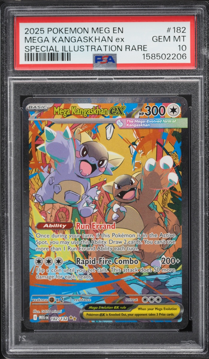 2025 Pokemon Mega Evolution SIR Mega Kangaskhan ex #182 PSA 10 GEM MINT