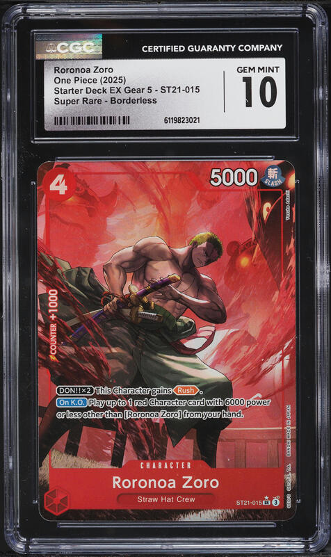 2025 One Piece Legacy Of Master Alt Art Roronoa Zoro #OP12-020 CGC