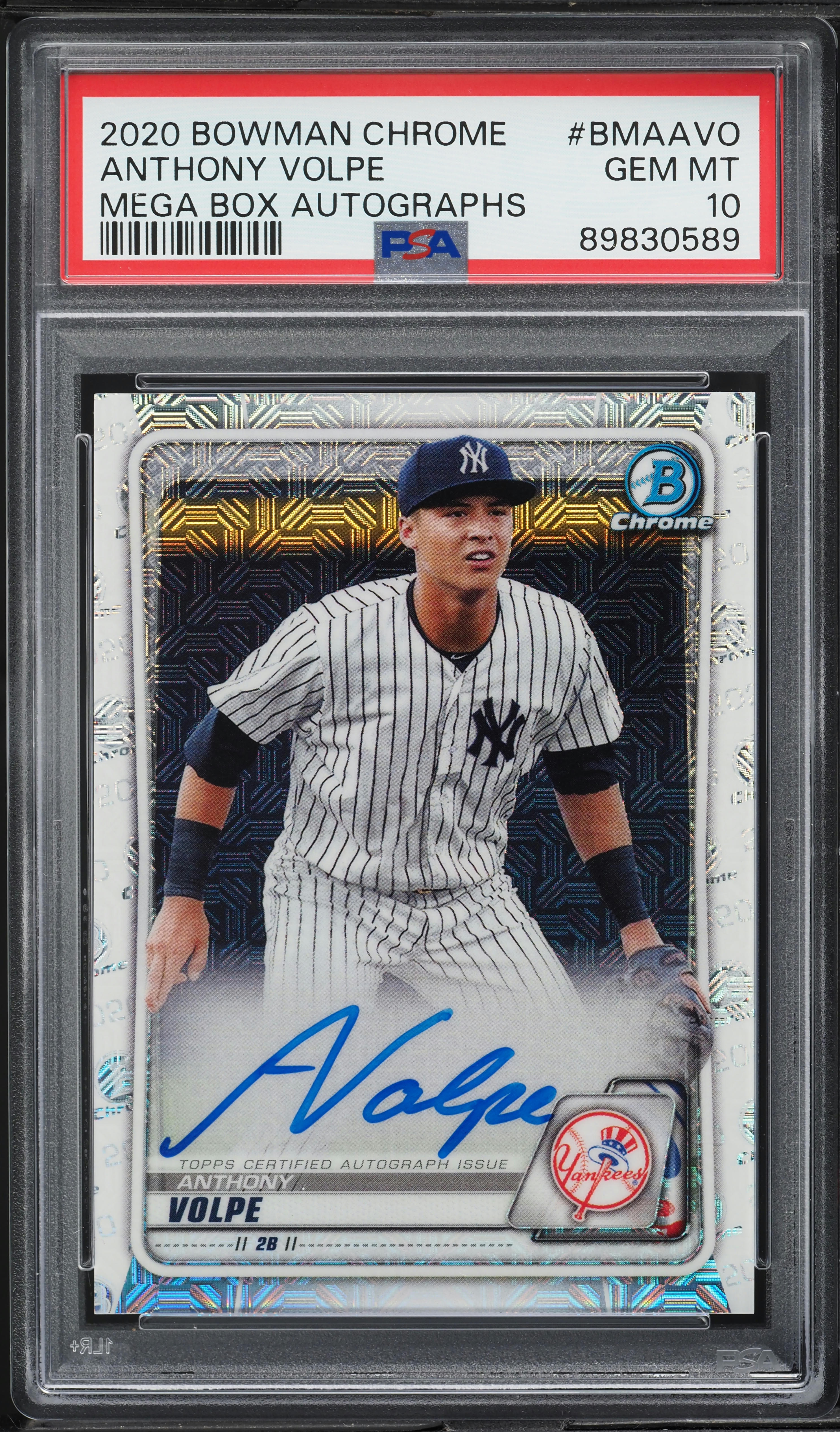 2020 Bowman Chrome Mega Box Anthony Volpe PROSPECT AUTO #BMA-AVO