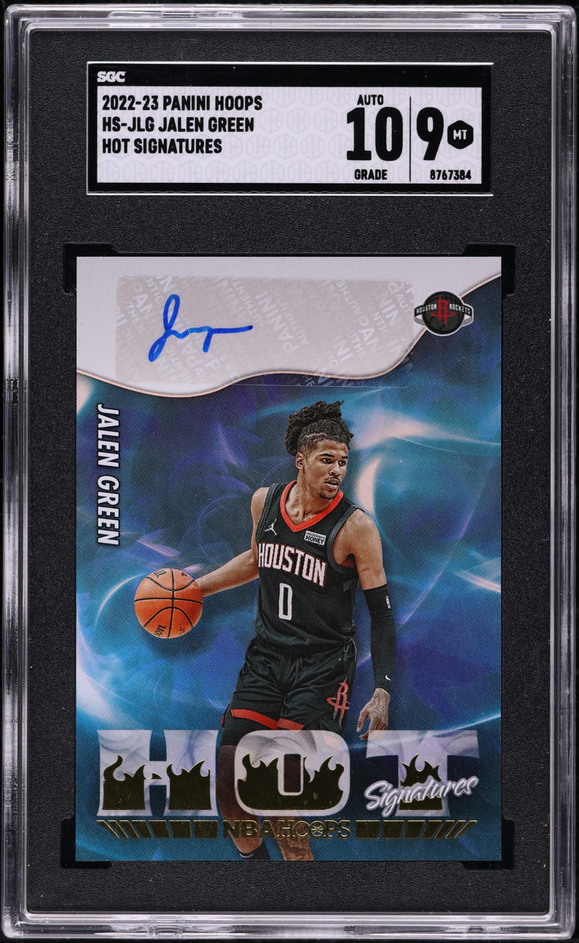 2022 Hoops Hot Signatures Jalen Green AUTO #HS-JLG SGC 9 MINT