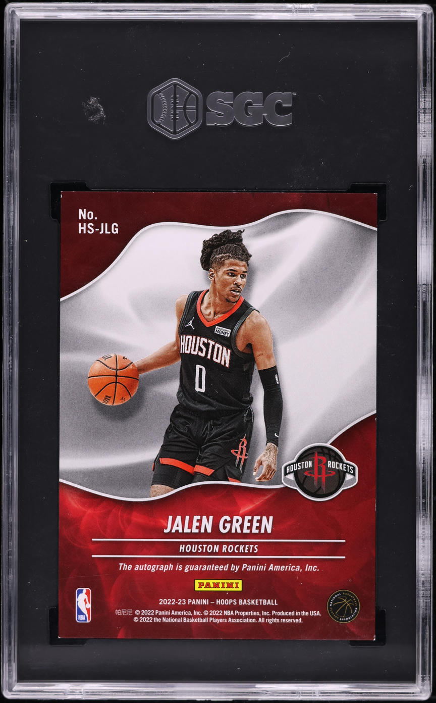 2022 Hoops Hot Signatures Jalen Green AUTO #HS-JLG SGC 9 MINT