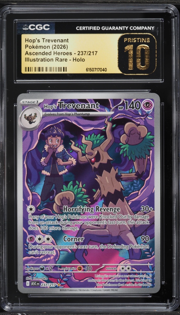 2026 Pokemon Mega Evolution Ascended Heroes IR Hop's Trevenant #237 CGC 10 PRISTINE