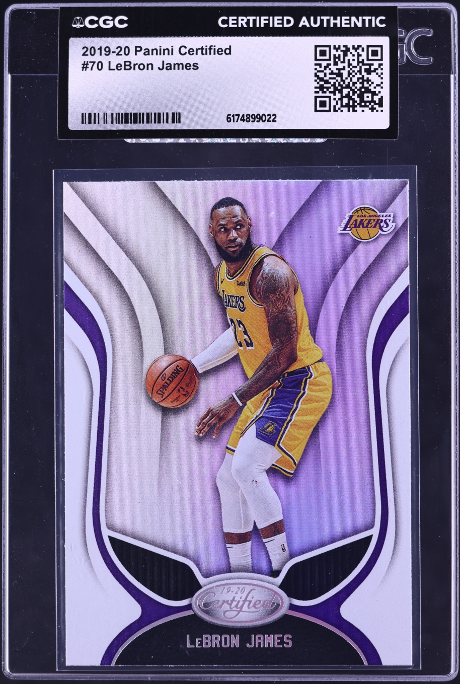 2019 Panini Certified LeBron James #70 CGC AUTH