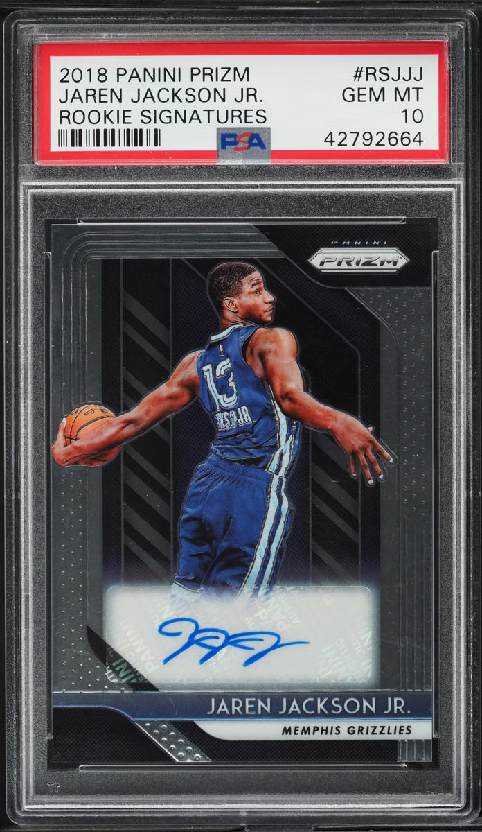 2018 Panini Prizm Jaren Jackson Jr. ROOKIE AUTO #RS-JJJ PSA 10 GEM MINT