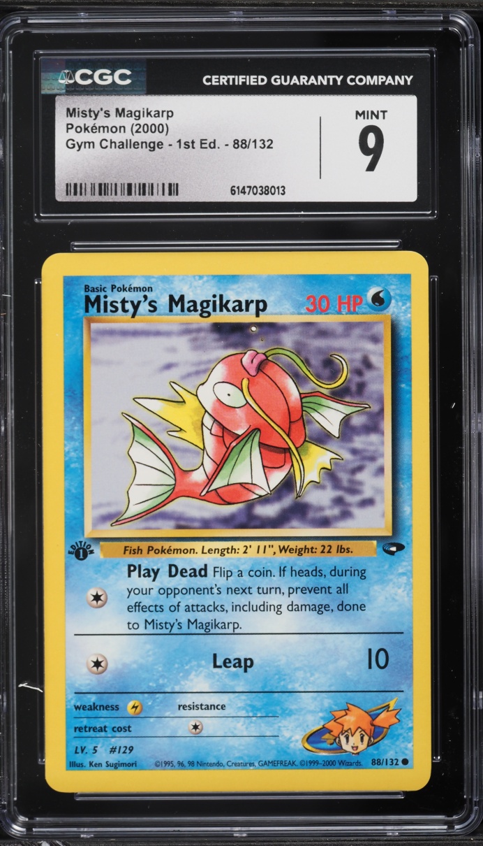 2000 Pokemon Gym Challenge 1st Edition Misty's Magikarp #88 CGC 9 MINT