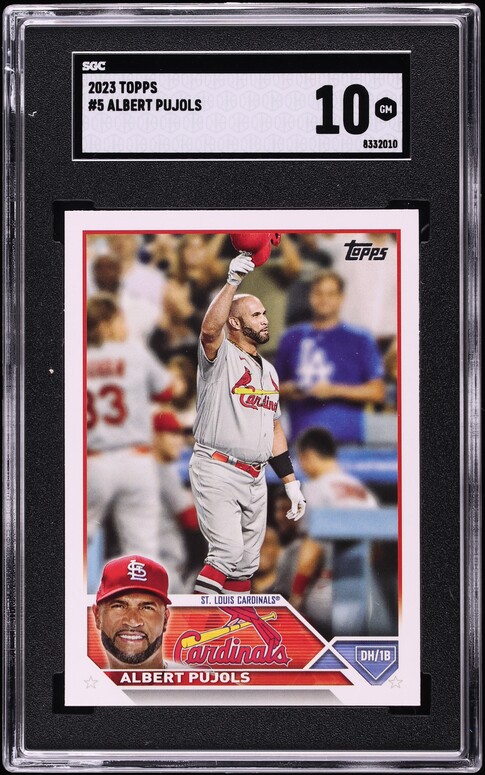 2023 Topps Albert Pujols #5 SGC 10 GEM MINT