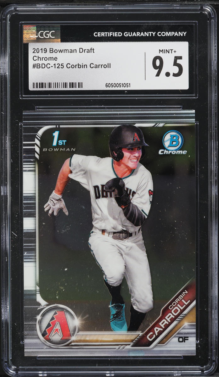 2019 Bowman Chrome Draft Corbin Carroll PROSPECT #BDC-125 CGC 9.5 MINT+